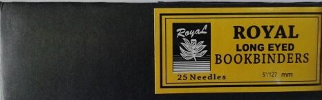 Zsákvarrótű 12,5 cm-es Royal Long Eyed Needles,  5"/127 -es méret 25 darabos